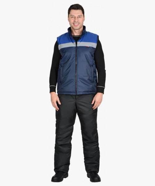 Жилет СИРИУС-ЭКСПРЕСС синий с васильковым и СОП