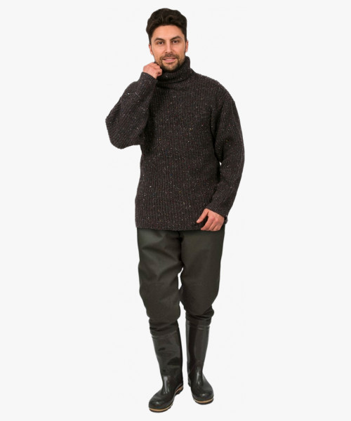 Свитер для рыбака (тк.Шерсть/Акрил,800), серый