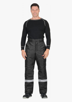 Брюки СИРИУС-РОСТ черные с СОП