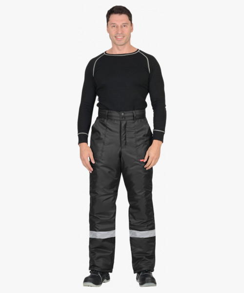 Брюки СИРИУС-РОСТ черные с СОП