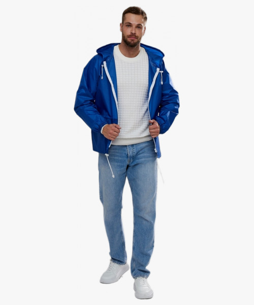 Куртка-дождевик Лидер (Таффета/Оксфорд, 240), синий