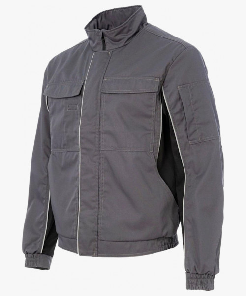 Куртка летняя мужская Brodeks KS201, цвет серый, чёрный