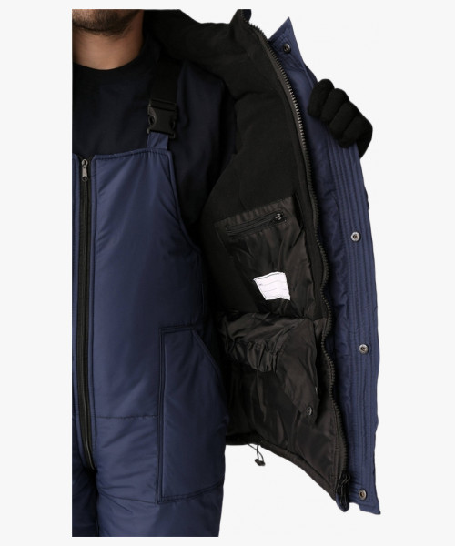 Костюм зимний Беркут (Таслан) п/к, темно-синий/черный