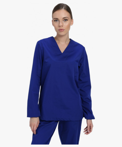 Костюм женский ХАССП-База (тк.ТиСи,120), васильковый