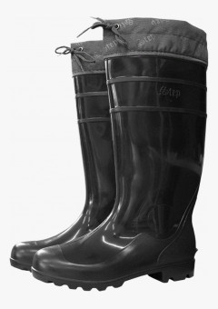 Сапоги ПВХ двухкомпонентные Step, черный (арт.С-40) с надставкой