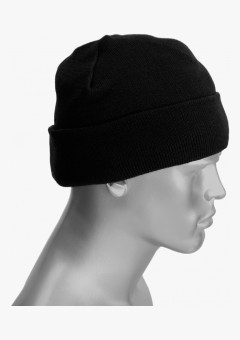 Шапка трикотажная зимняя на синтепоне (120 гр/м2) черная