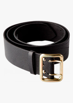 Ремень ОМОН кожаный 50мм чёрный