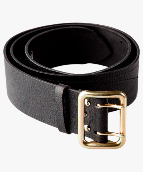 Ремень ОМОН кожаный 50мм чёрный