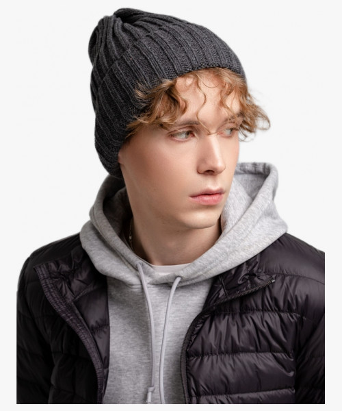 Шапка Norfold, черный меланж