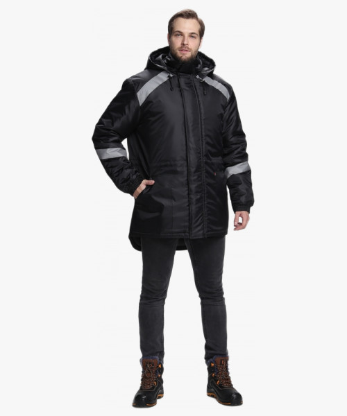 Куртка зимняя Прогресс (тк.Оксфорд), черный