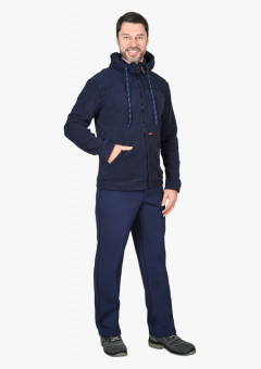 Куртка флисовая СИРИУС-МЕРКУРИЙ темно-синяя