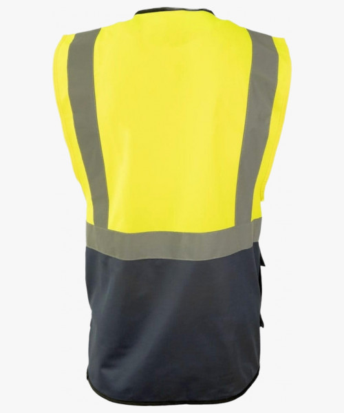 Жилет сигнальный Brodeks KM123, цвет жёлтый, синий
