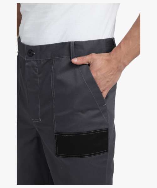 Костюм Виват-1 Премиум CH МВО (тк.Смесовая,240) брюки, т.серый/черный/св.серый