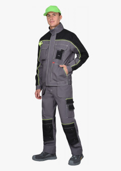 Куртка СИРИУС-АГАТ серый с черным