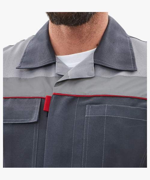 Костюм Фаворит-2 усиленный IMP (тк.Смесовая,210) п/к, т.серый/серый/красный