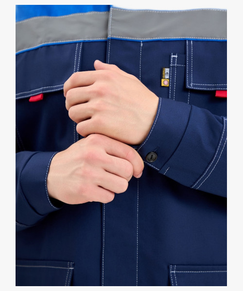 Костюм Бренд (тк.Саржа,240) брюки, синий/васильковый