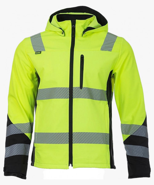Куртка сигнальная софтшелл Brodeks KS227, цвет жёлтый, чёрный
