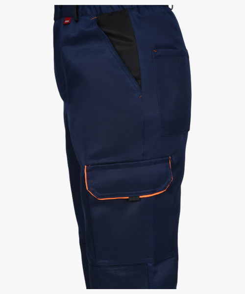 Костюм СИРИУС-ПРАКТИК куртка, брюки, темно-синий с черным и СОП