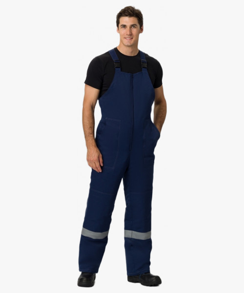 Костюм зимний Титан (тк.Смесовая,210) п/к, т.синий/васильковый