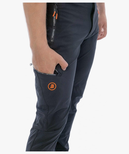 Брюки мужские летние Brodeks Urban KS316 приталенные, материал стрейч, цвет чёрный