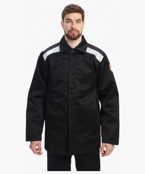 Костюм сварщика с усилением Арсенал-СОП 3 кл.защиты (тк.Хлопок-ОП,490) брюки, черный