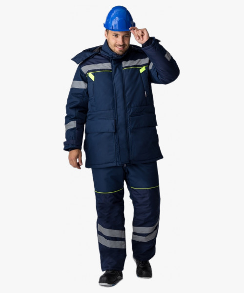 Костюм зимний PROFLINE SPECIALIST WINTER (тк.Восток-мембрана) п/к, т.синий