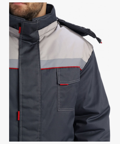 Костюм зимний Флофт-1 IMP (тк.Смесовая,240) брюки, т.серый/св.серый