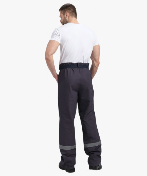 Костюм Итрорис-1 СОП (тк.Саржа,250) брюки, т.серый/красный