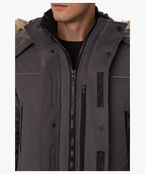 Куртка зимняя Аляска-Люкс (тк.Карелия), серый