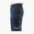 Брюки сварщика 1 класса Brodeks FS 38-01, цвет тёмно-синий, чёрный