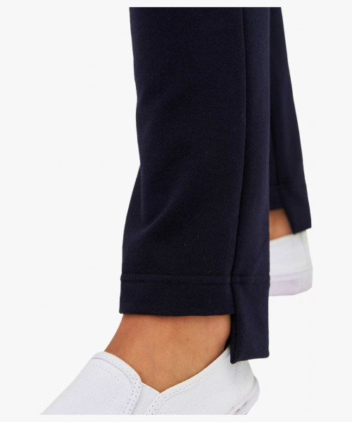 Костюм трикотажный Т-305 женский, блуза, брюки, тёмно-синий