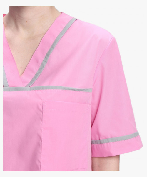 Костюм женский Ирис (тк.ТиСи), ярко-розовый/серый