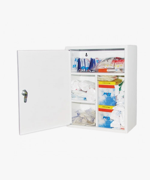 Аптечка ФЭСТ №3.3 первой помощи коллективная (металлический шкаф) (арт.1010)