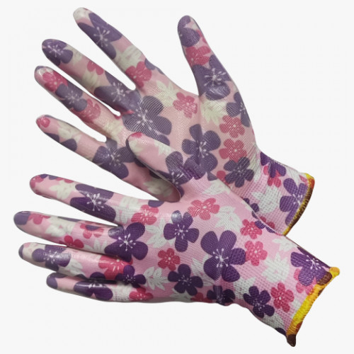 SAKURA Перчатки нейлоновые с нитриловым покрытием