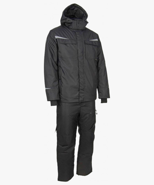 Костюм рабочий зимний Brodeks KW603, куртка, брюки, цвет чёрный