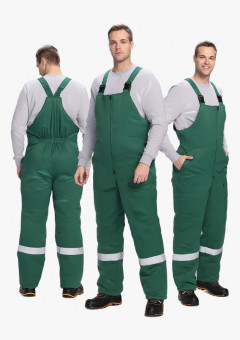 Полукомбинезон зимний Экспертный-Люкс (Смесовая, 210), зеленый