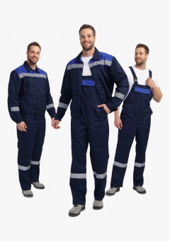 Костюм Лигор-2 Премиум СОП (тк.Смесовая,240) п/к, т.синий/васильковый