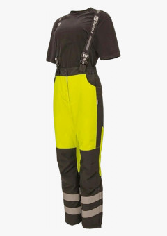 Брюки зимние сигнальные женские Brodeks KW330, цвет жёлтый, чёрный