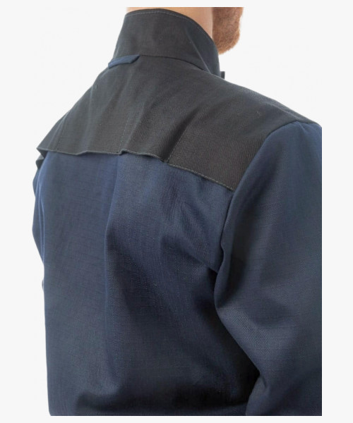 Комбинезон сварщика 1 класса Brodeks FS58-01, цвет тёмно-синий, чёрный