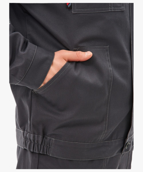 Костюм Липецк-1 СОП CH (тк.Смесовая,280) брюки, т.серый/св.серый