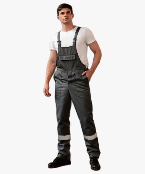 Костюм Техник-2 СОП (тк.Смесовая,210) п/к, серый/красный