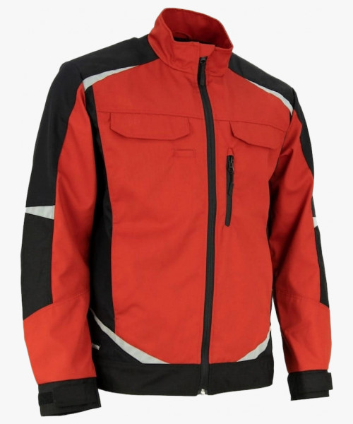 Куртка летняя мужская Brodeks KS202, цвет красный, чёрный