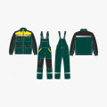 Костюм ProfLineBase-2 (тк.Твил,210) п/к, зеленый/черный/желтый
