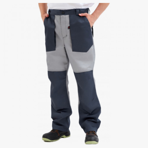 Брюки Лидер IMP (тк.Смесовая,240), т.серый/св.серый