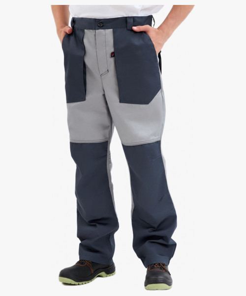 Брюки Лидер IMP (тк.Смесовая,240), т.серый/св.серый