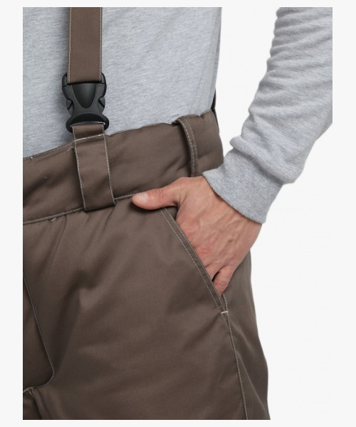 Костюм зимний Мега IMP (тк.Смесовая,240) брюки, коричневый/черный/бежевый