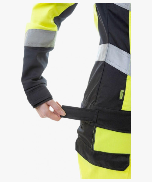 Куртка сигнальная женская Brodeks KS229, цвет жёлтый, чёрный