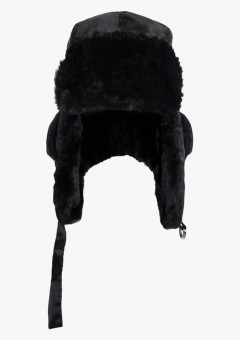 Шапка-ушанка СИРИУС-ЕВРО плюс черная (тк. Оксфорд)