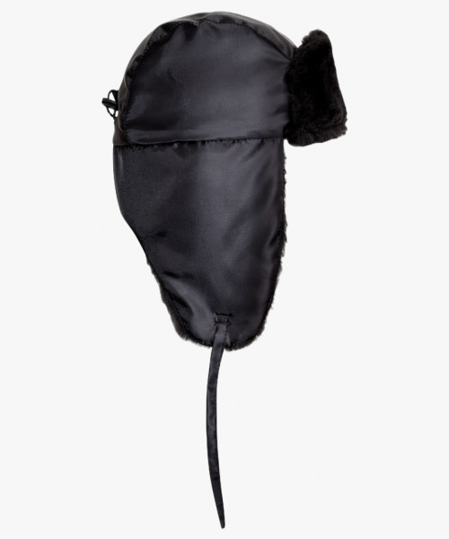 Шапка-ушанка СИРИУС-ЛЮКС черная (тк. Оксфорд)