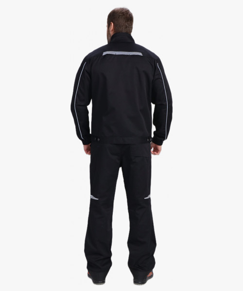 Костюм мужской летний ProfLineSpecialist-2 (тк.Смесовая,240) полукомбинезон, черный